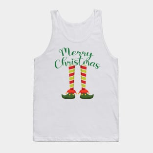 Merry Christmas Elf Tank Top